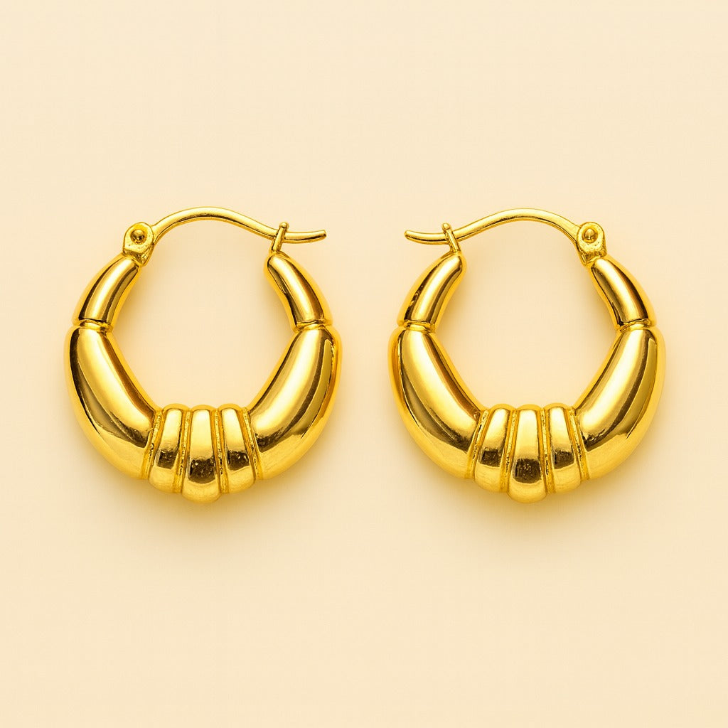18k gold plated Regalia Hoops earring