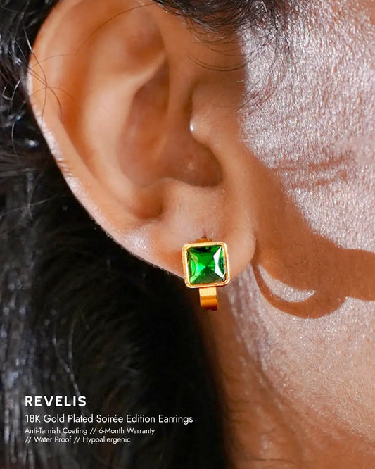 Revelis 18K Gold Plated Soirée Earrings