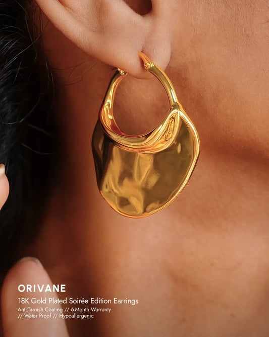 Orivane 18K Gold Plated Soirée Earrings