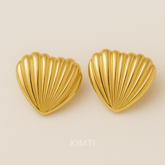 Sirena 18K Gold Plated Sculpted Studs