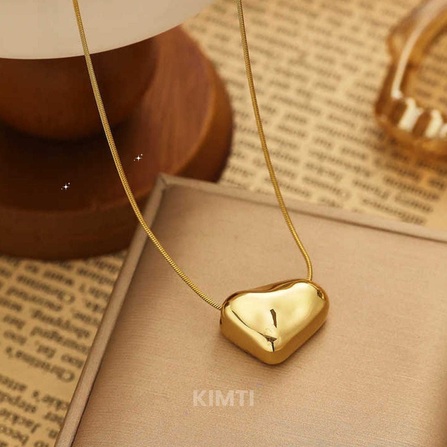 Anti Tarnish Heart Necklace