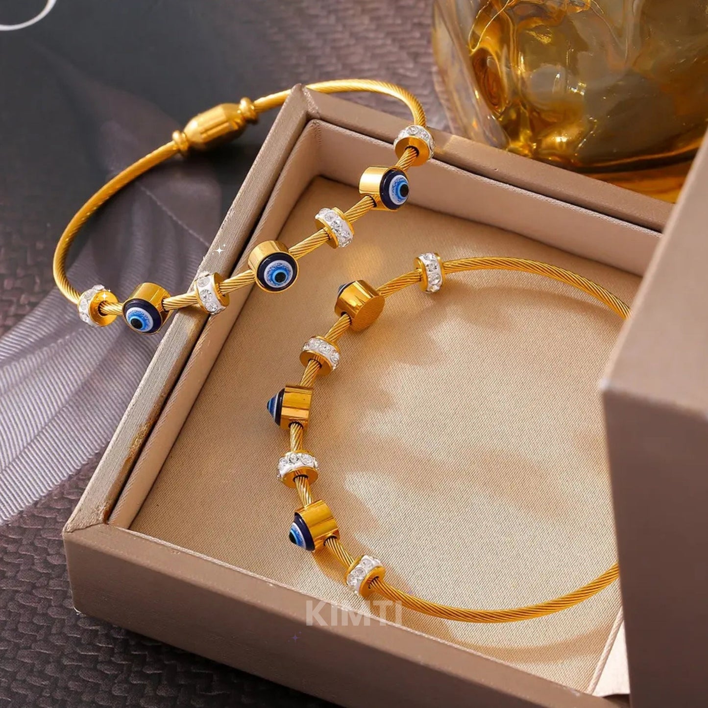 Evil Eye 18K Gold Plated Bracelet - Stack & Shine