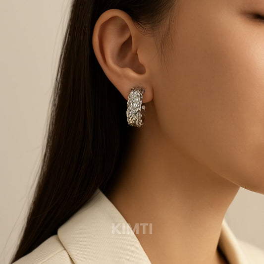 Silver Hoops Earring