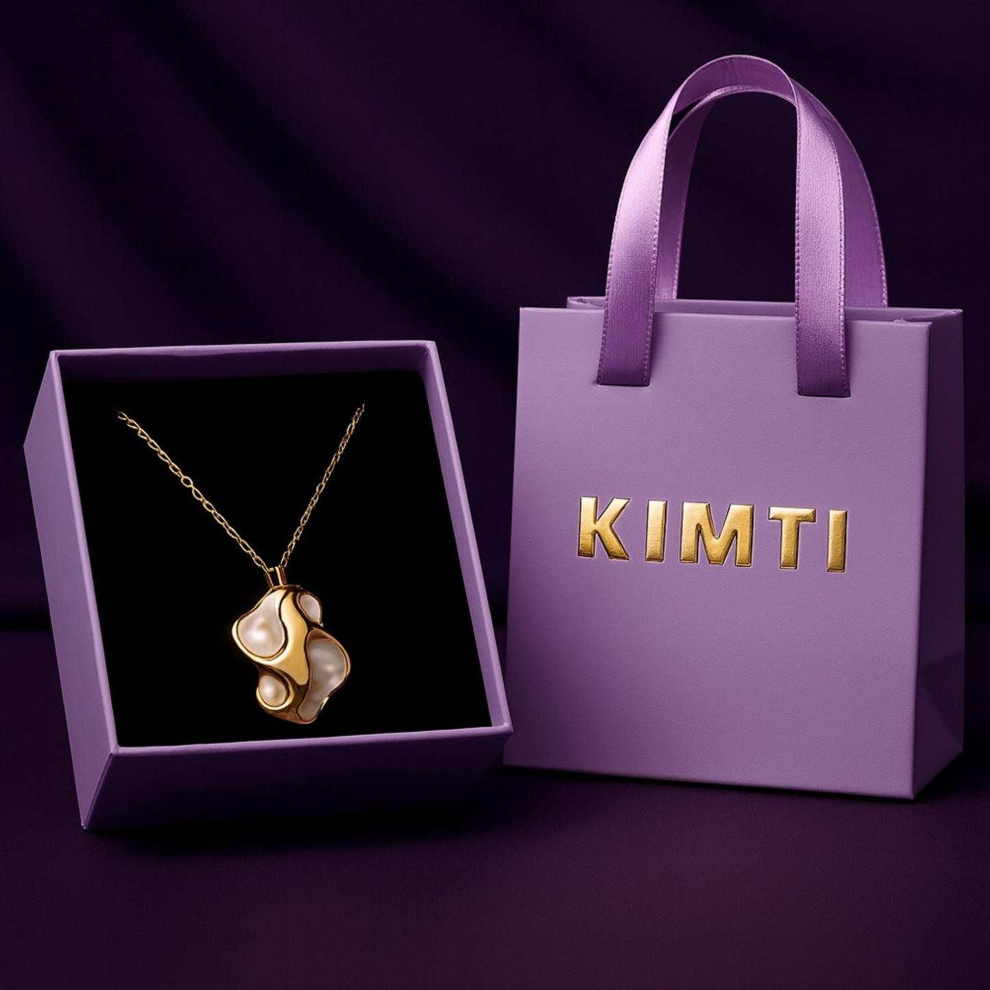 18k Gold Plated Amara Luxe Veloura Necklace