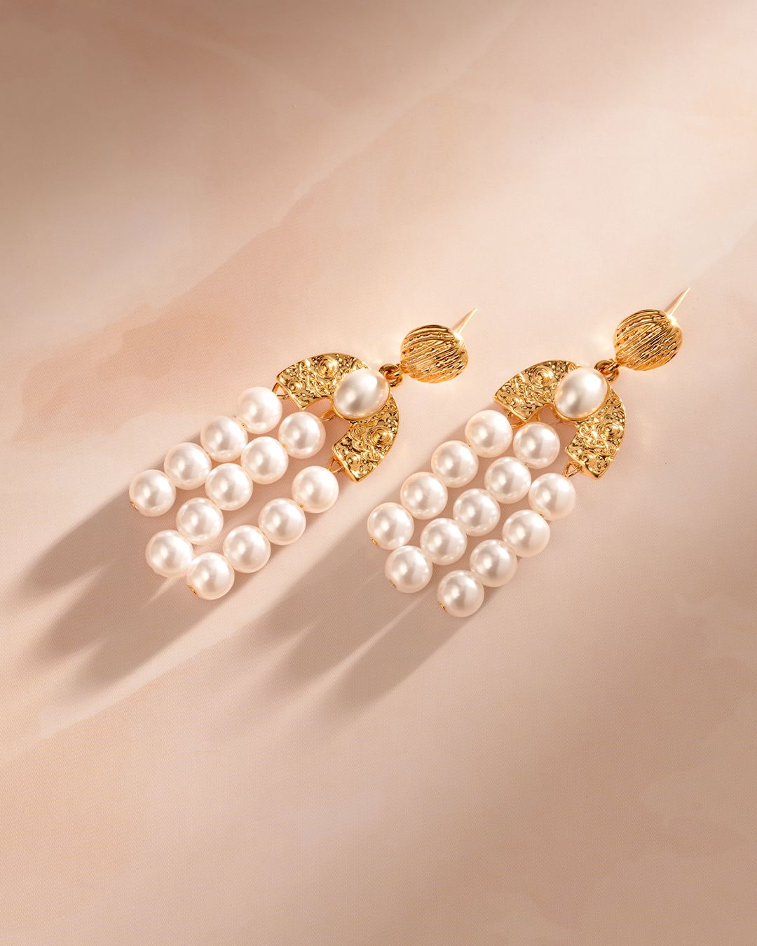 Althea 18K Gold Plated Soirée Earrings