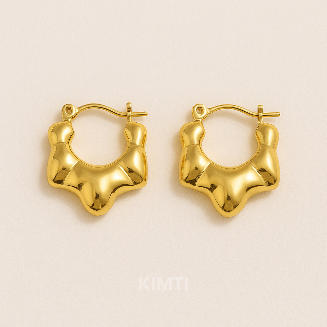 18K Gold Plated Anti Tarnish Hoops Earring