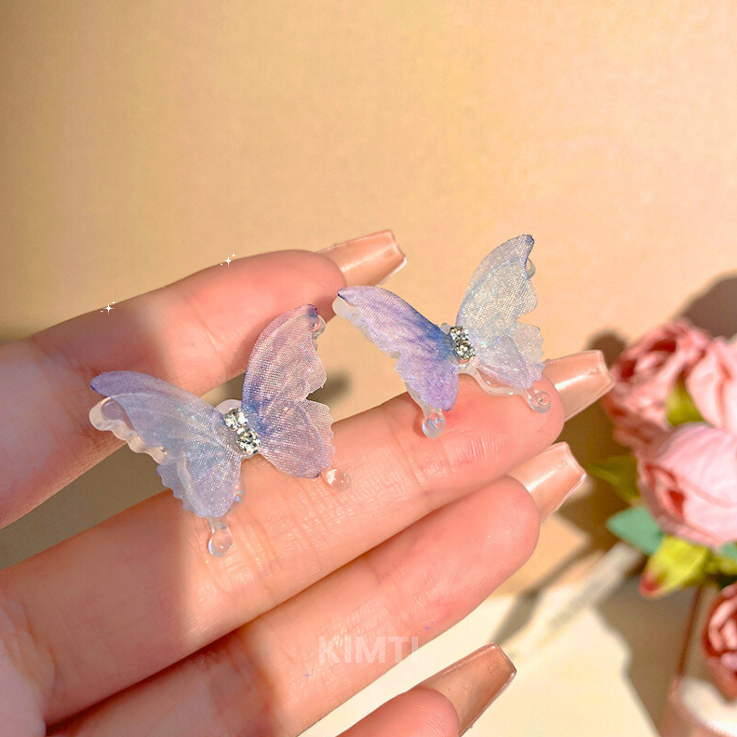 Butterfly Spread Your Wings Blue Earring