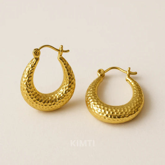 Rs. 99 Only - 18K Gold Plated Daily Wear Hoops Anti Tarnish Earring