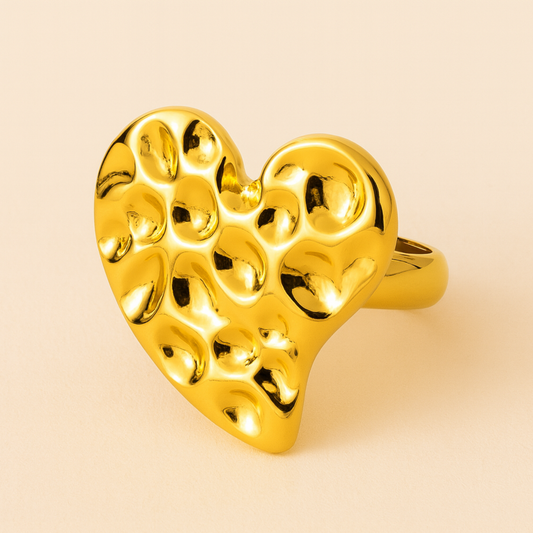 18k Gold Plated Gilded Romance Ring