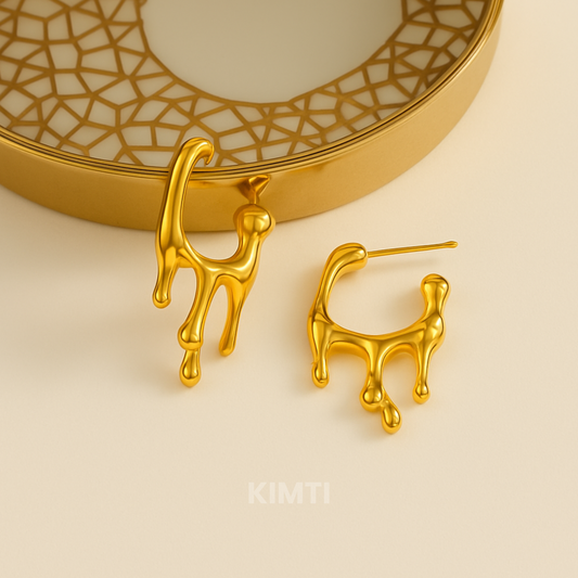 18k Gold Plated Miley Hoop Anti Tarnish Earring