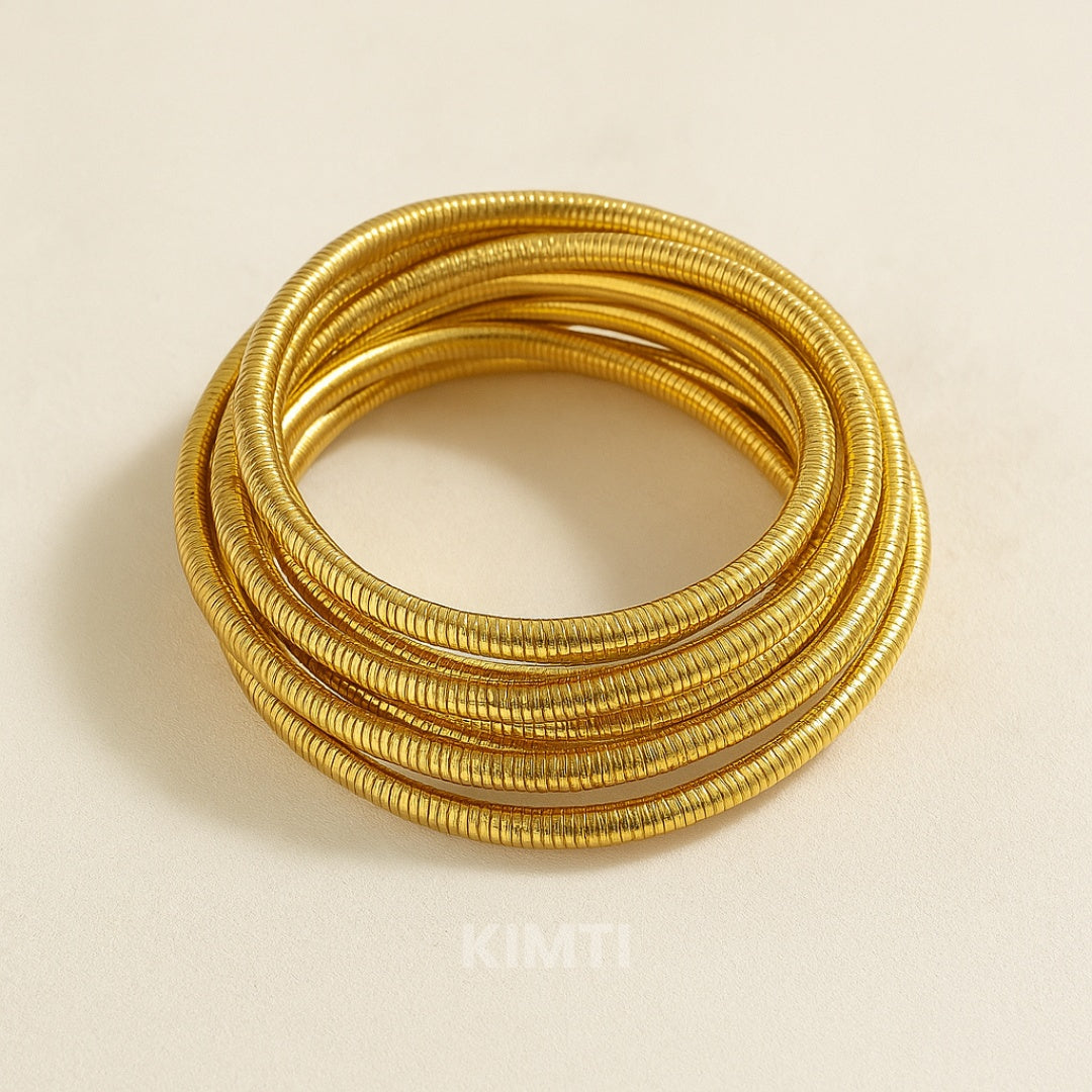 Anti Tarnish Multi Layered Gold Bracelet