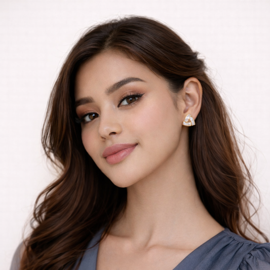 The Catcher White Stud Earring