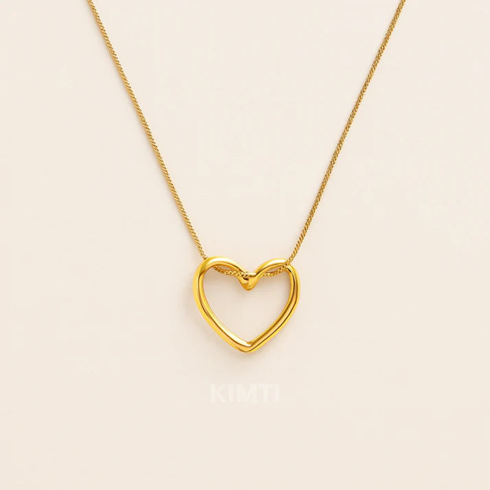 Deal Rs. 299 18k Gold Plated Infinity Heart Pendant Necklace