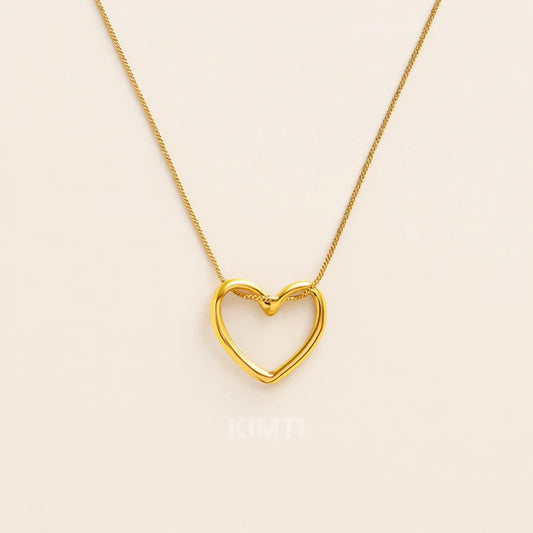 Deal Rs. 299 18k Gold Plated Infinity Heart Pendant Necklace