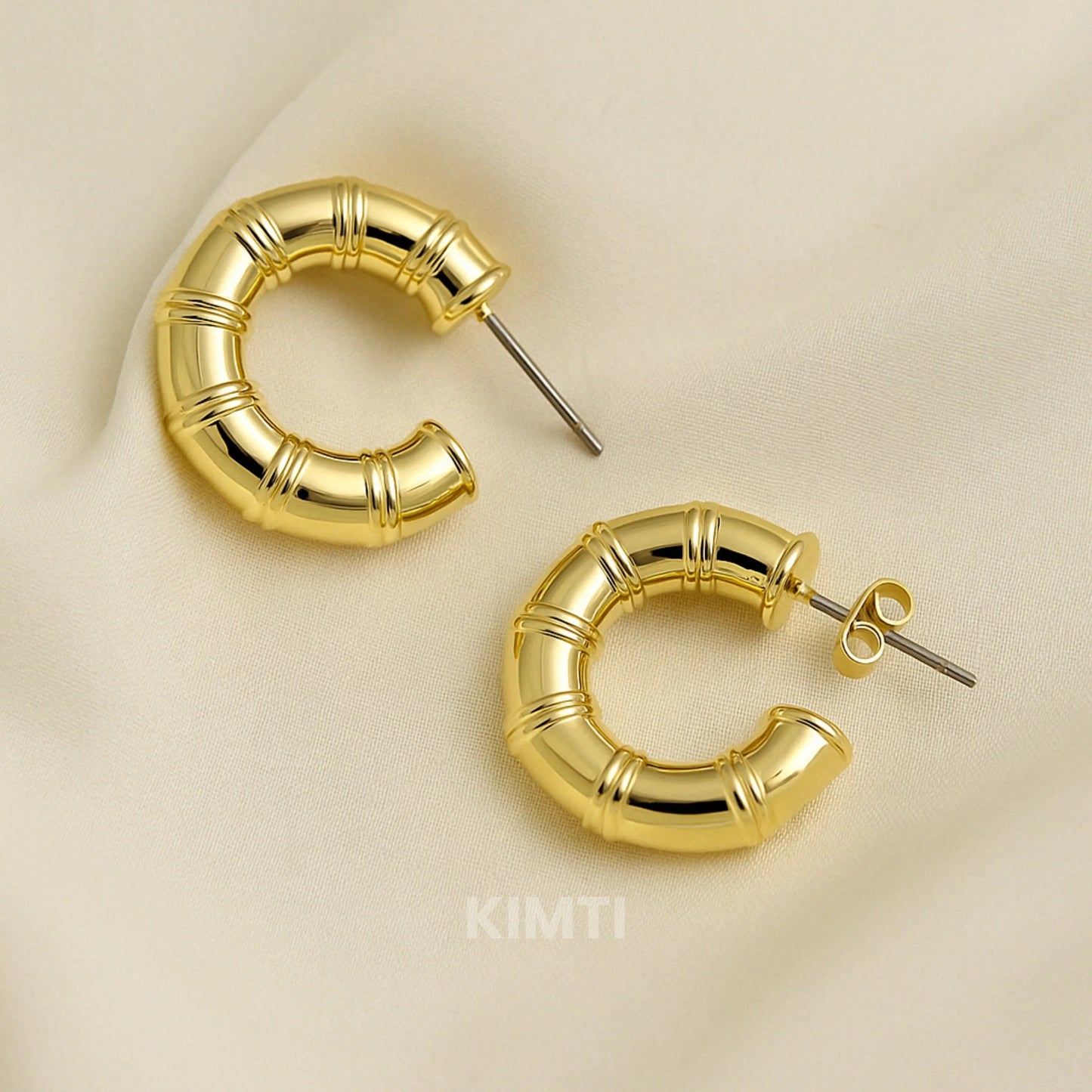 18K Gold Plated Anti Tarnish Hoop Earring