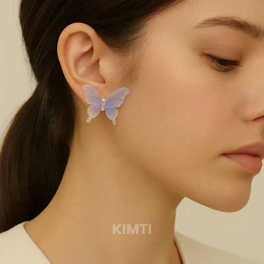 Butterfly Spread Your Wings Blue Earring