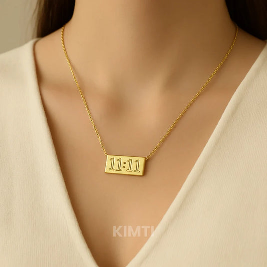 11:11 Manifestation Necklace - Anti Tarnish 18K Gold Plated