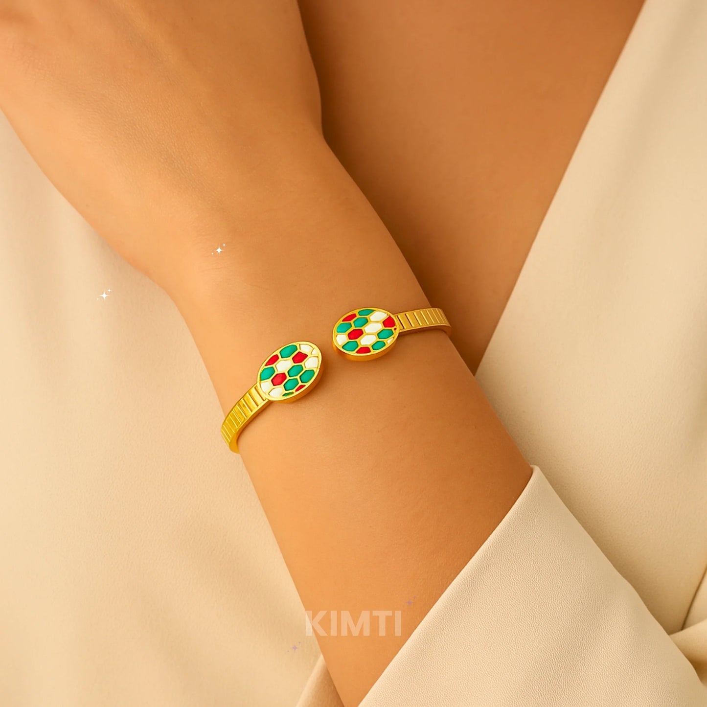 Anti Tarnish 18K Gold Plated Snake Bracelet