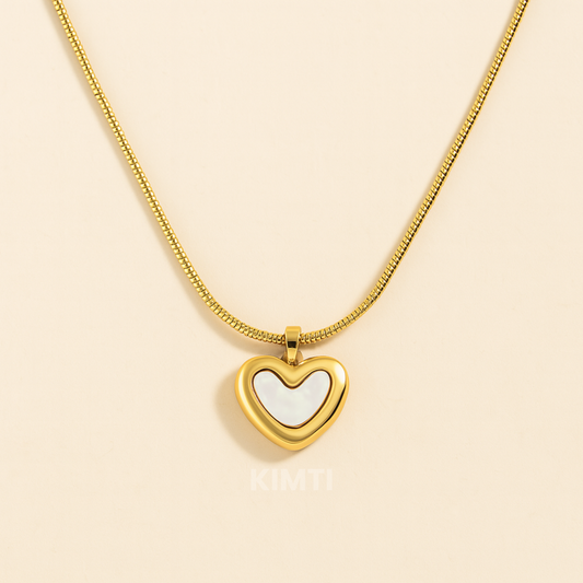 Deal Rs. 299 - Anti Tarnish White Heart Necklace