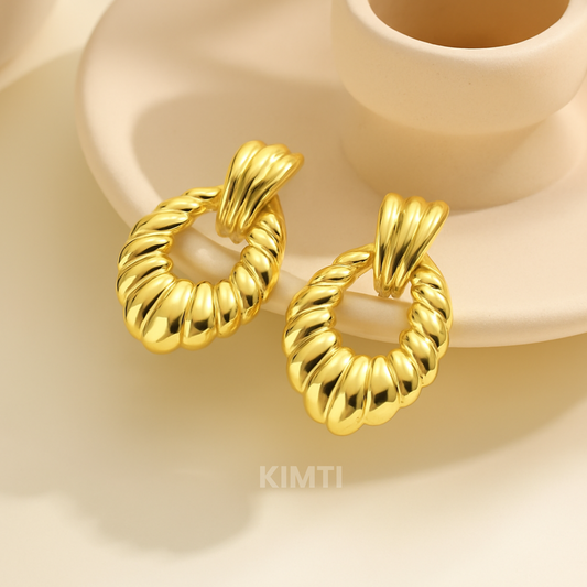 18K Gold Plated Rumani Studs Earrings