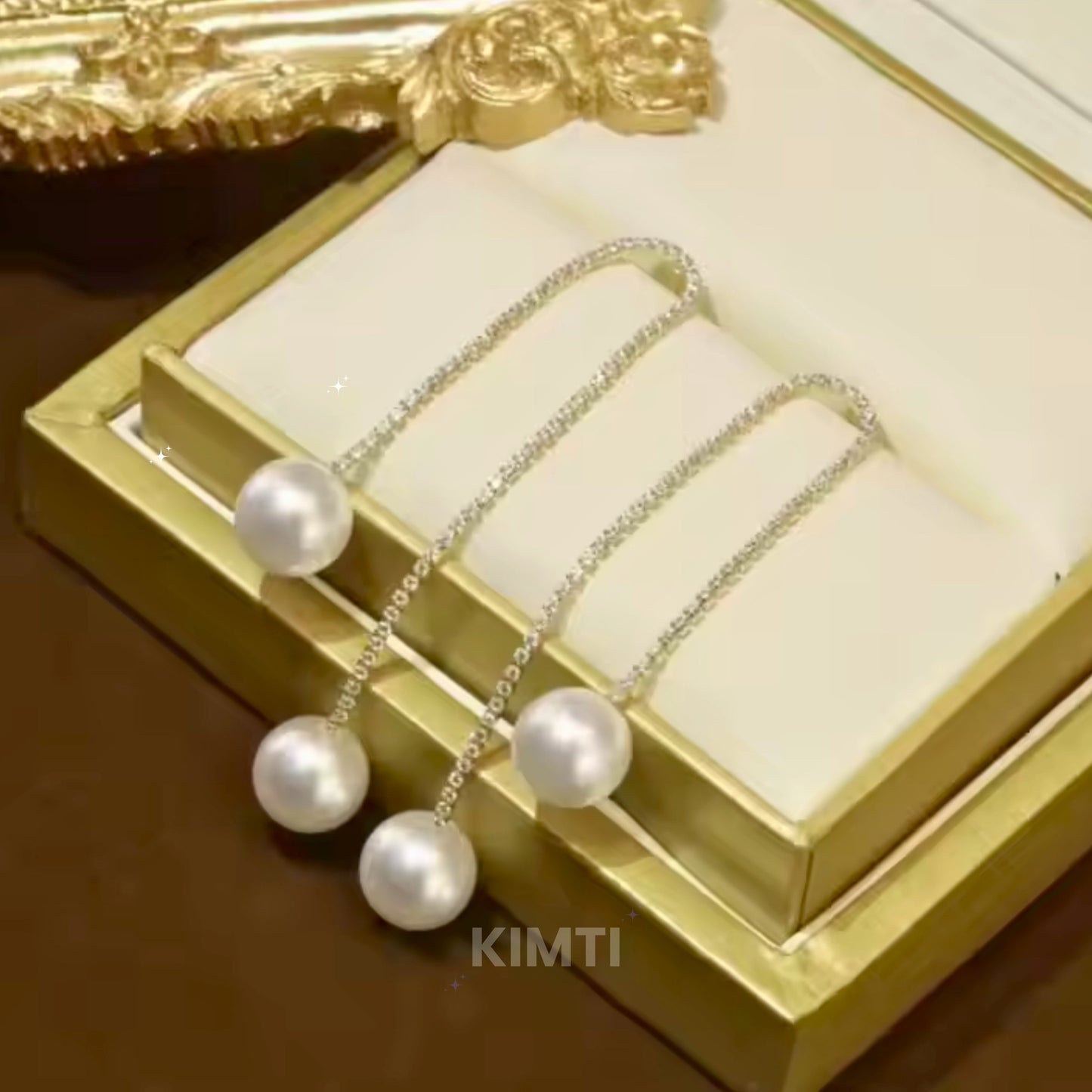 Elegant Pearl Silver Dangler Earring