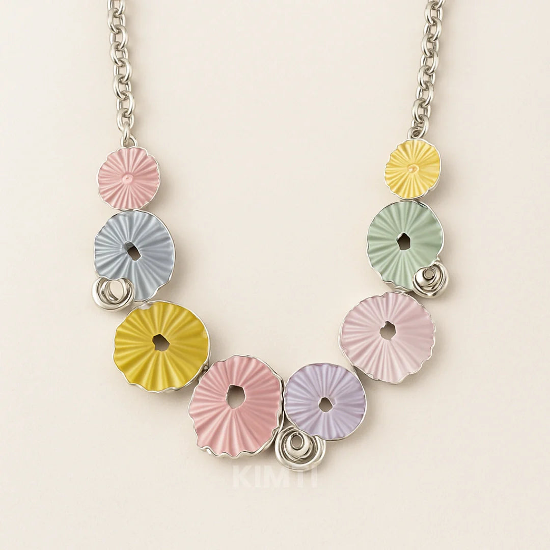 Multicolour  Silver metallic Necklace