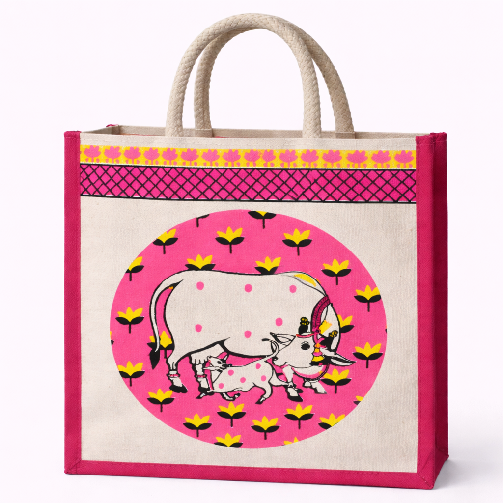 Gramya Tote Bag (Orange, Red, Green, Yellow)