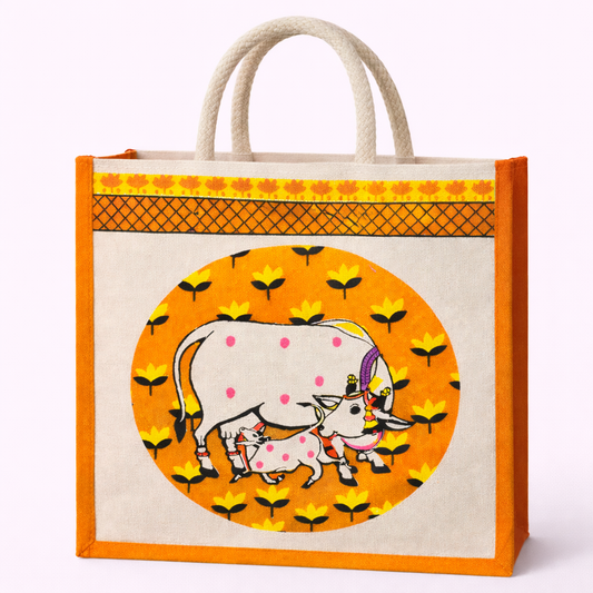 Gramya Tote Bag (Orange, Red, Green, Yellow)