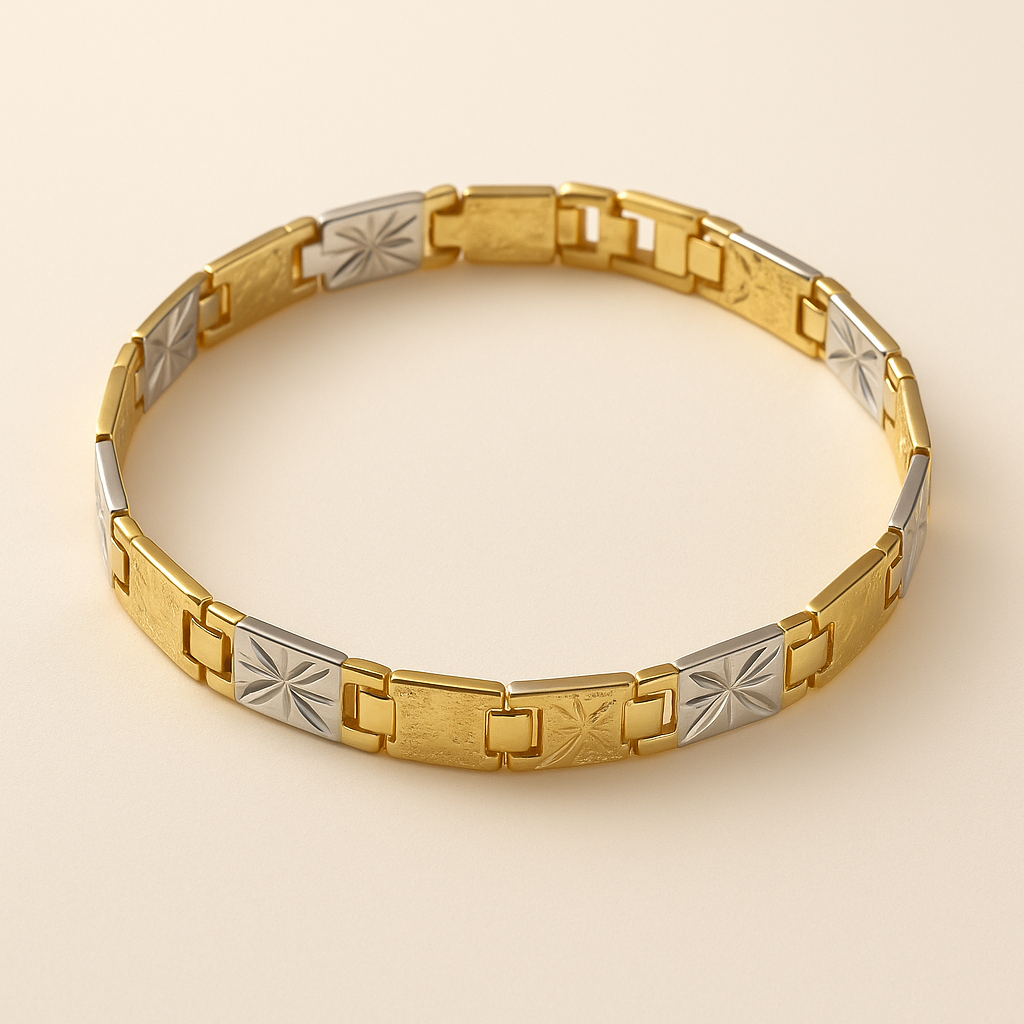 Men-18K Gold Plated Anti Tarnish  Bracelet