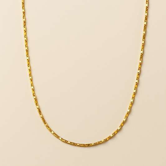 Men-18K Gold Plated Invictus Anti Turnish Chain