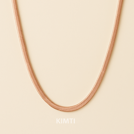 Men-18kAnti Tarnish Rose Gold Snake Chain