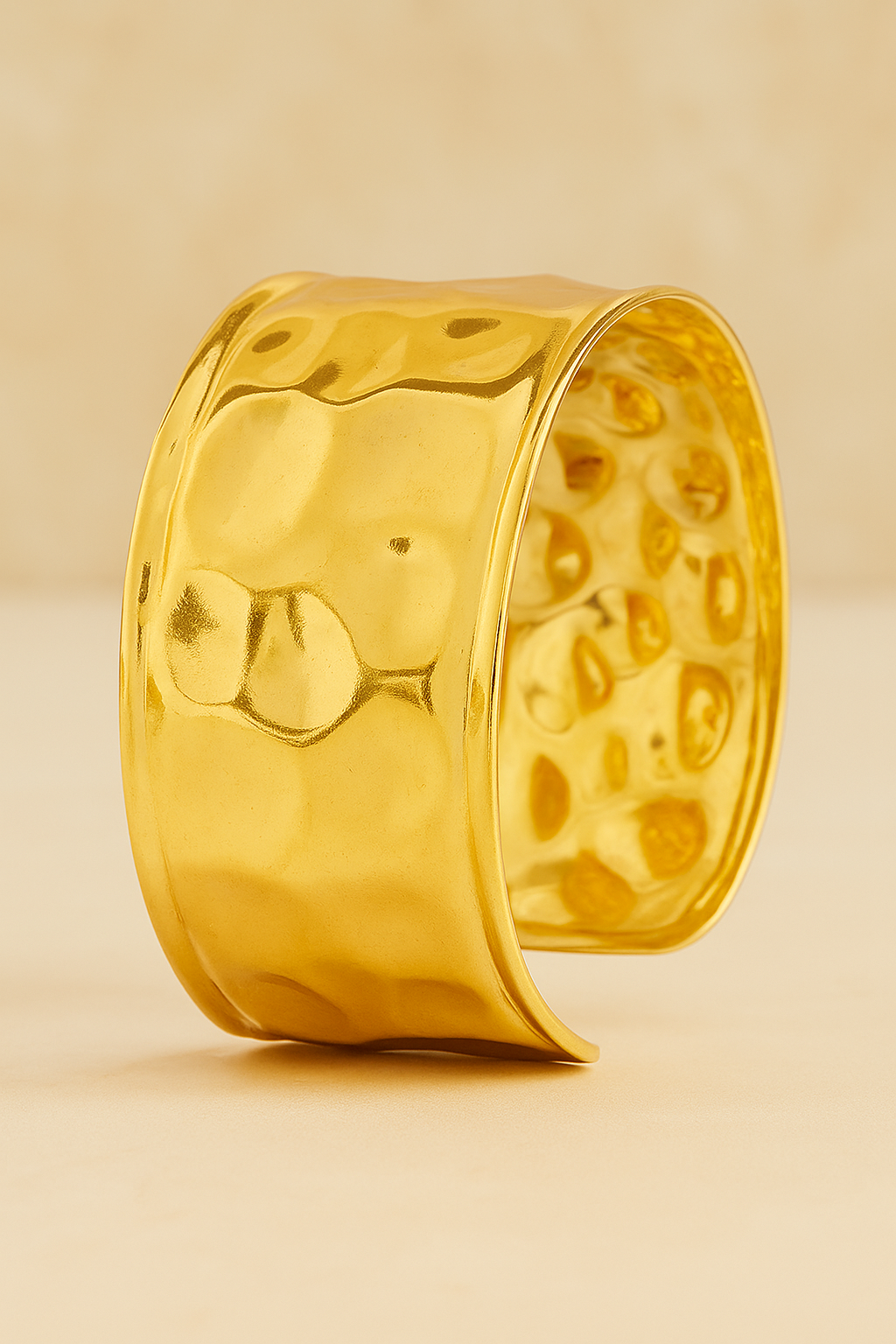 Anti Tarnish Yellow Chimes Cuff Bracelet