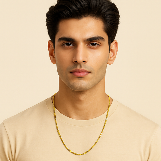 Men-18k Gold-Plated Anti Tarnish Ball Chain