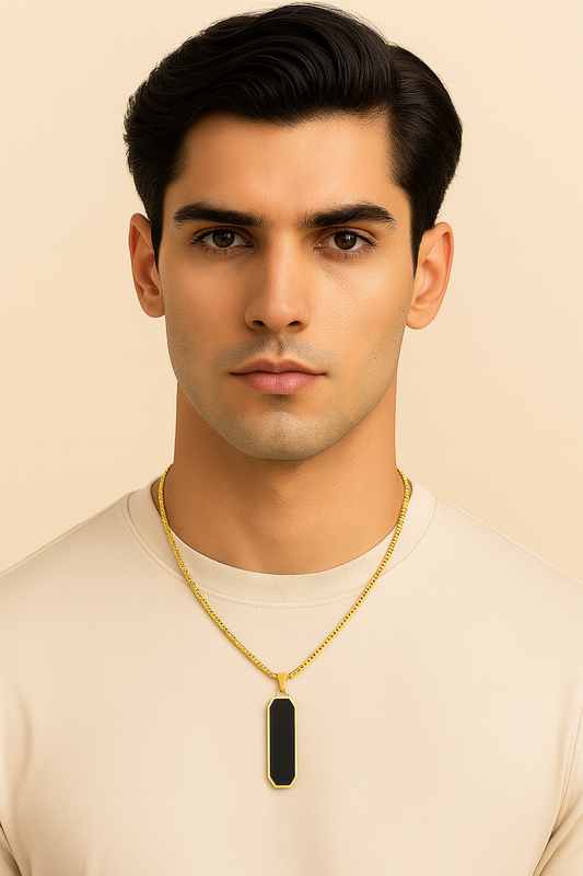 Men-18K Gold Plated Anti Tarnish Noble Chain Pendant