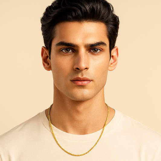 Men-18k Gold-Plated Anti Tarnish Elegant Glamorous Chain