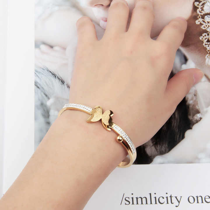 Butterfly Anti Tarnish Gold Bracelet