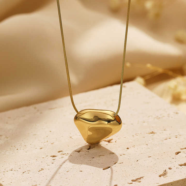 Anti Tarnish Heart Necklace