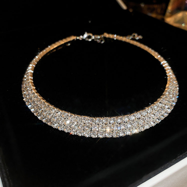 Gold Plated Studded Necklace