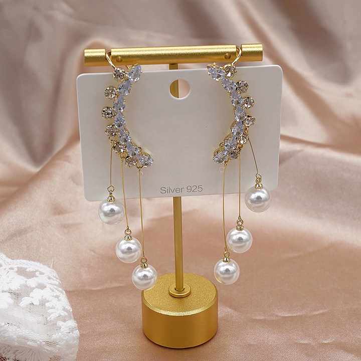 Diamond Silver Ear Cuff