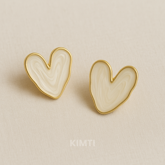 White Koral Dusk Stud Earring