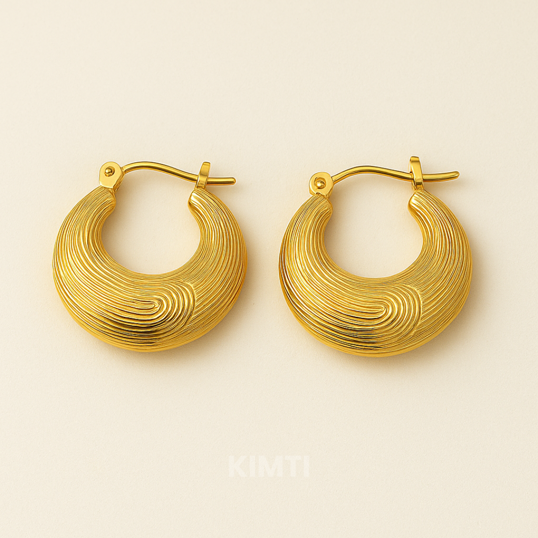 18K Gold Plated Tini Mini  Hoop Anti Tarnish Earring