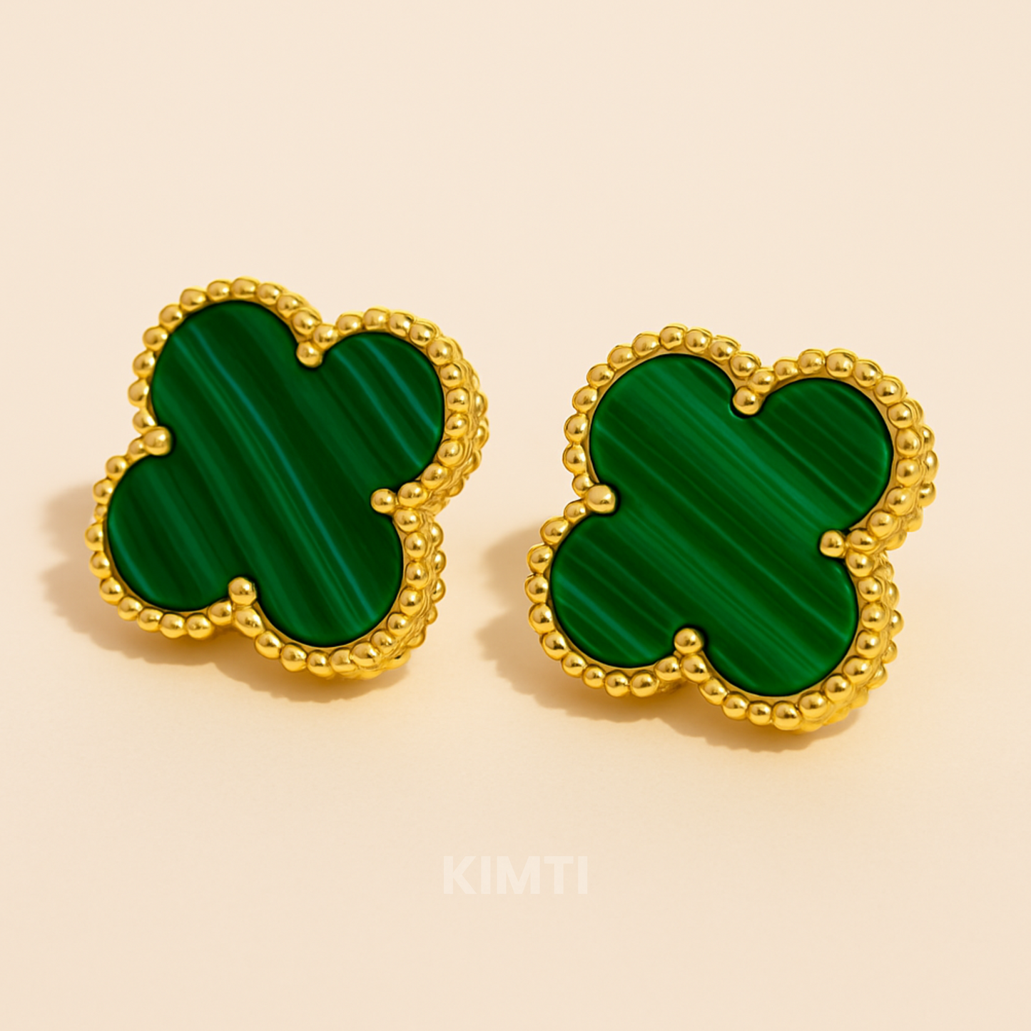 Green Clover Anti Tarnish Stud Earring