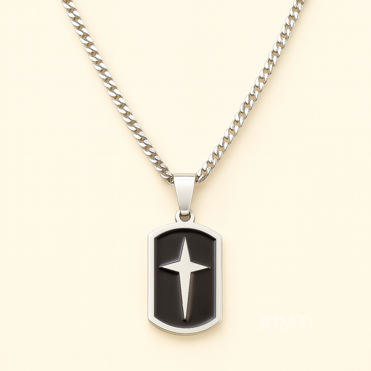 Anti Tarnish Black Fang Men Chain