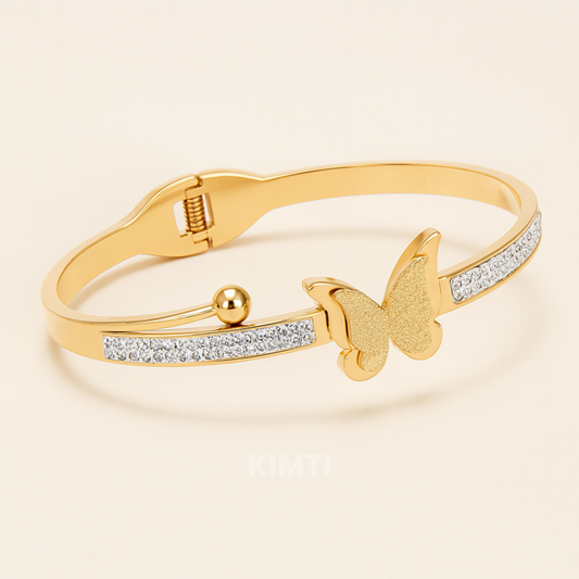 Butterfly Anti Tarnish Gold Bracelet