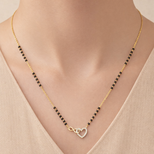 Elara Promise Heart Mangalsutra