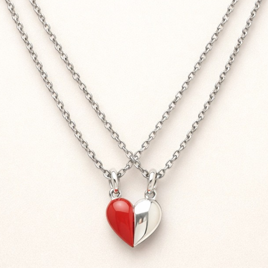 Split Heart Love Pendant for Couples