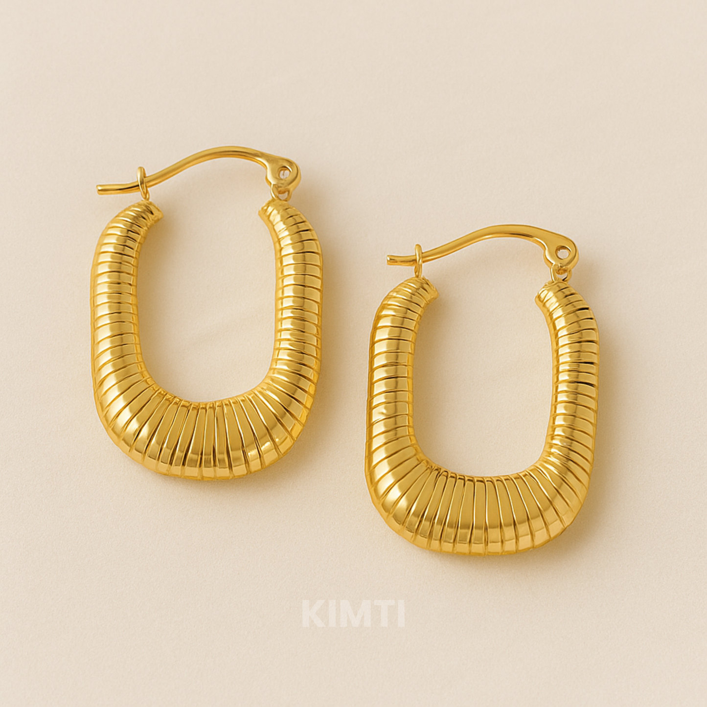 18K Gold Plated Daylight Hoops Anti Tarnish Earring