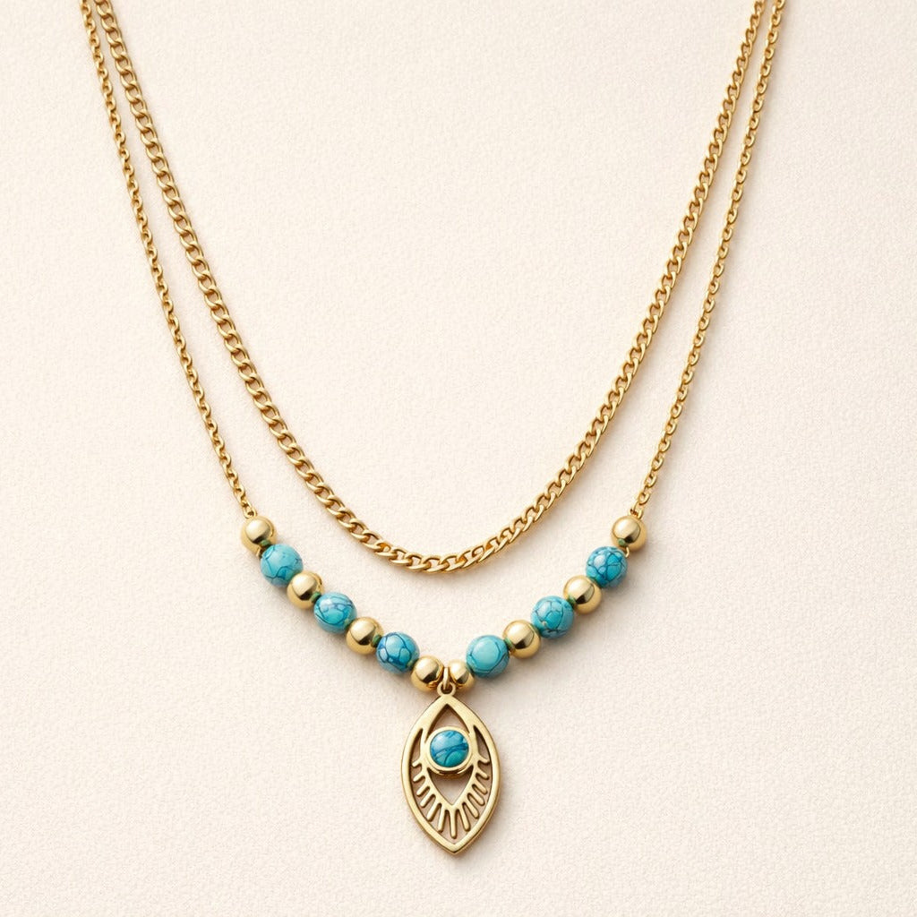 Demi-Fine Layered Charm Necklace