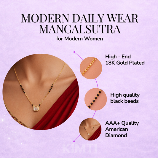 Aarika Square Halo Mangalsutra