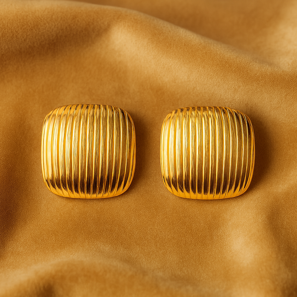 18k gold plated Golden Stride Earrings